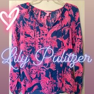Lilly Pulitzer Top - Small - Pink and Blue